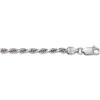 3mm Solid 14K WHITE Gold Rope Chain 18" 10G NEW