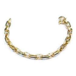 Solid 14K GOLD ITALIAN LINK BRACELET 10G