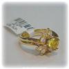 Gold Yellow Sapphire Diamond Wedding Ring Set
