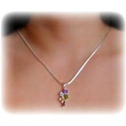 Peridot Amethyst Citrine Garnet Necklace Topaz