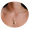Citrine Cat Necklace Kitty Sterling Silver NEW