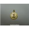Image 3 : Saint Christopher Pendant Charm Solid 14K GOLD
