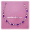 Sterling Silver REAL Amethyst Tennis Bracelet