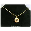 Solid 14K Gold Evil Eye Kabbalah Necklace Boncuk