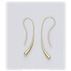 Image 1 : New 2" Solid 14K Gold Dangle Drop Earrings YG