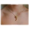 Citrine FLOWER Necklace Sterling Silver SOLID