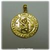Saint Christopher Pendant Charm Solid 14K GOLD