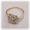 Image 4 : Genuine Diamond Heart Ring 14K Gold Sz. 6.5 Solid