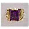 Amethyst Solid 10K Gold Ring Sz.9.5 NEW BIG