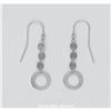 Image 1 : 1.5" 14K Gold Dangle Drop Earrings White Solid