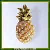 Image 1 : PINEAPPLE PIN BROOCH GOLD SWAROVSKI CRYSTALS