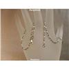 Image 1 : SOLID 14K WHITE GOLD 18" Fancy Bead Necklace Chain