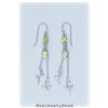 Image 2 : Genuine PERIDOT Dangling Drop Earrings LONG