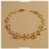 Image 1 : Solid 14K Gold Starfish Bracelet Ocean Shells 7