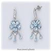 Image 2 : Blue Topaz Drop Dangle Earrings DANGLING REAL