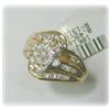 Image 1 : Genuine Diamond Ring Gold Flower Size 7 7.5 8 6