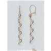 Image 2 : 2.5" Solid 14K Gold Corkscrew Earrings 2 TONE