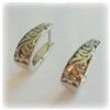 Image 3 : SOLID 14K WHITE GOLD HUGGIES HOOPS Earrings