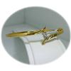 Image 3 : 10K Yellow Gold Bangle Bracelet Real Diamond