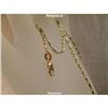 Image 1 : SOLID 14K GOLD 18" CHAIN 6G NECKLACE TWO TONE 2