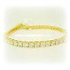 Image 2 : 18K GOLD 12 Carat DIAMOND TENNIS BRACELET $25K 8"