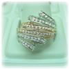 Image 1 : 14K Solid GOLD TWO TONE Diamond Ring 1Carat BIG