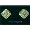 Image 1 : SOLID WHITE GOLD GENUINE DIAMOND POST Earrings