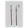 Image 1 : 14K Gold Multi Strand Beaded Dangle Earrings