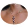 Amethyst Necklace Charm Sterling Silver SOLID