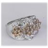 3 Carat Genuine Chocolate Diamond Ring 14K Gold Sz 7.5