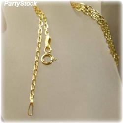 24" Solid 14K Gold Anchor NECKLACE Yellow