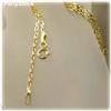24" Solid 14K Gold Anchor NECKLACE Yellow