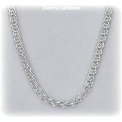 20" Byzantine Chain Sterling Silver Necklace