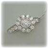 Image 1 : 14K GOLD GENUINE DIAMOND RING 1 Carat FLOWER SIZE 7