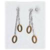 Image 1 : New 2" Solid 14K Gold Dangle Drop Earrings YG