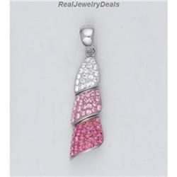 Swarovski Crystals Sterling Silver NECKLACE NEW BIG