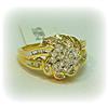 Image 1 : Diamond Ring 14K Gold Size 7 7.5 8 6.5 8.5 REAL