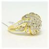 Image 2 : Diamond Ring 14K Gold Size 7 7.5 8 6.5 8.5 REAL