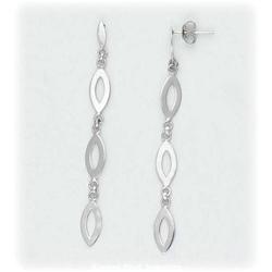 LONG Solid 14K Gold Dangle Drop Earrings NEW