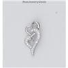 Crystals Sterling Silver Hearts Pendant Swarovski