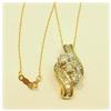 Yellow Gold Diamond Pendant Necklace 1.5 Carat GENUINE CTW