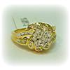 Image 1 : Diamond Ring 14K Gold Size 7 7.5 8 6.5 8.5 REAL