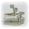 Image 3 : 6 Bevel DIAMONDS RING WHITE GOLD Size 7 Bubbles Genuine