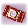 Genuine Red Jade Bangle Watch Bracelet Gold New