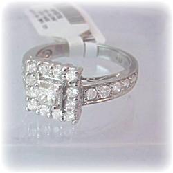 SOLID 14K GOLD 1 CARAT GENUINE DIAMOND RING CT. C