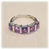 Image 2 : Big Genuine Amethyst 14K Gold Ring 6.5