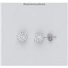 Image 1 : Swarovski Crystals Silver Earrings Posts NEW BIG