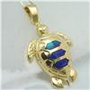 Image 1 : OPAL SEA TURTLE NECKLACE 9G SOLID 14K GOLD