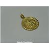 Image 3 : Saint Christopher Pendant Charm Solid 14K GOLD