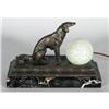 Image 1 : FRENCH ART DECO RADIO LAMP the marble base